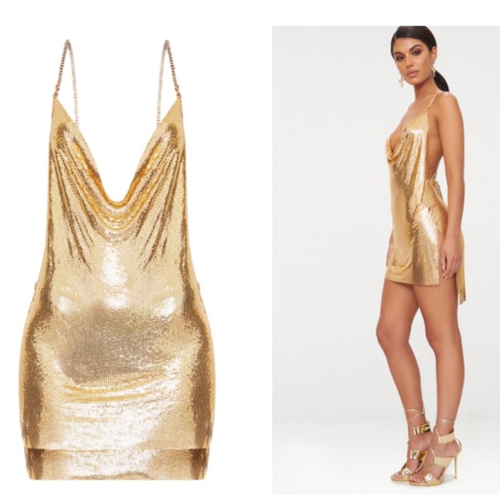 ✨Gold Chainmail Dress ✨
